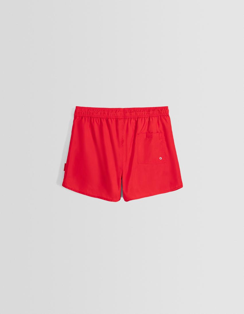Short swimming trunks-Red-5