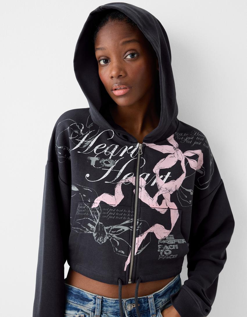 Suadoiro capucha estampado-Negro-2