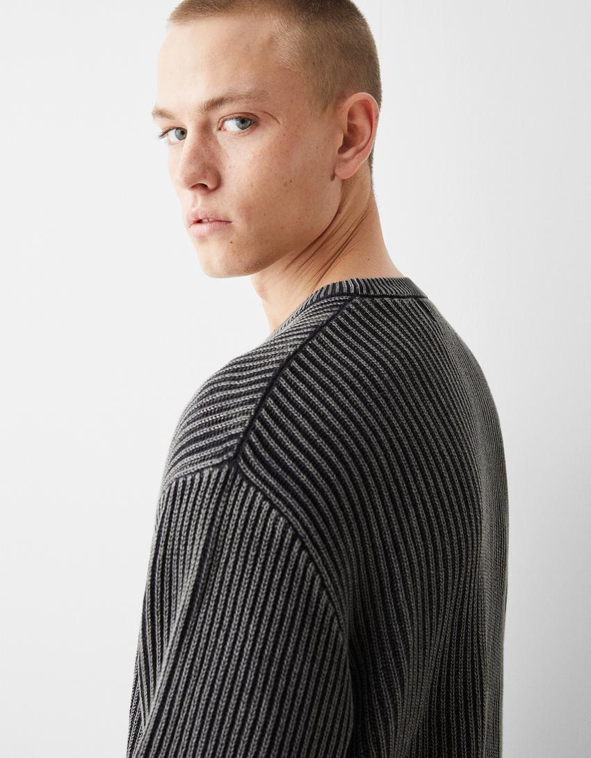 Jersey efecto lavado-Gris oscuro-2