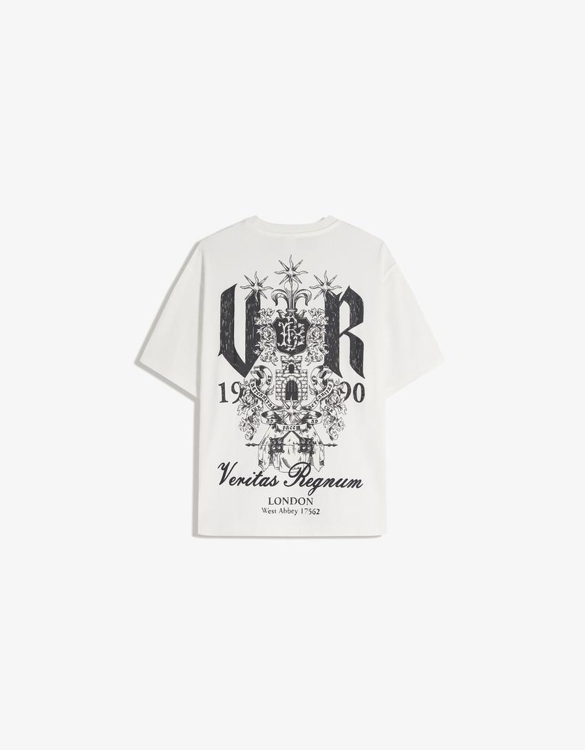 Camiseta manga curta estampada-Gelo