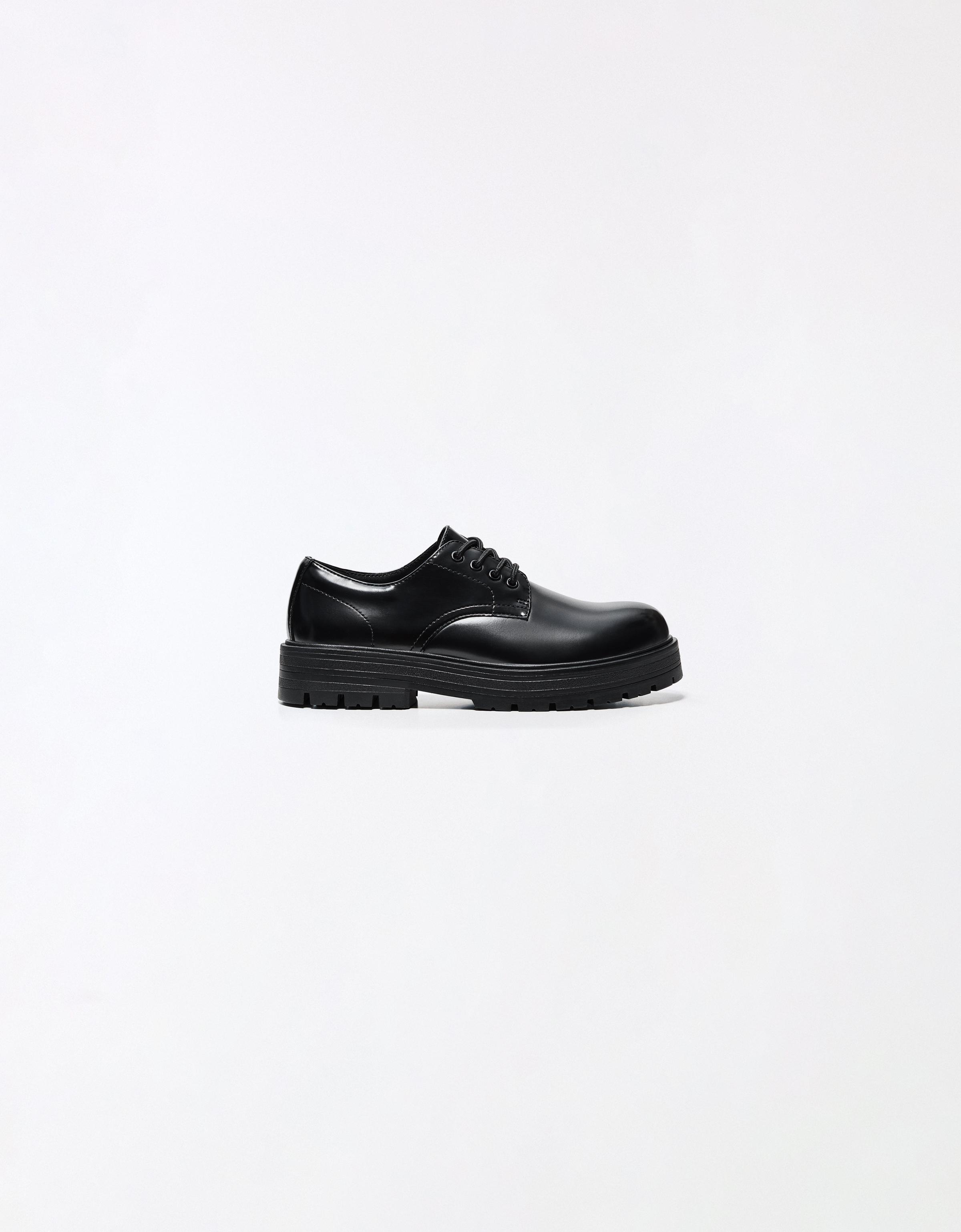 BASIC BLUCHERS — BLACK