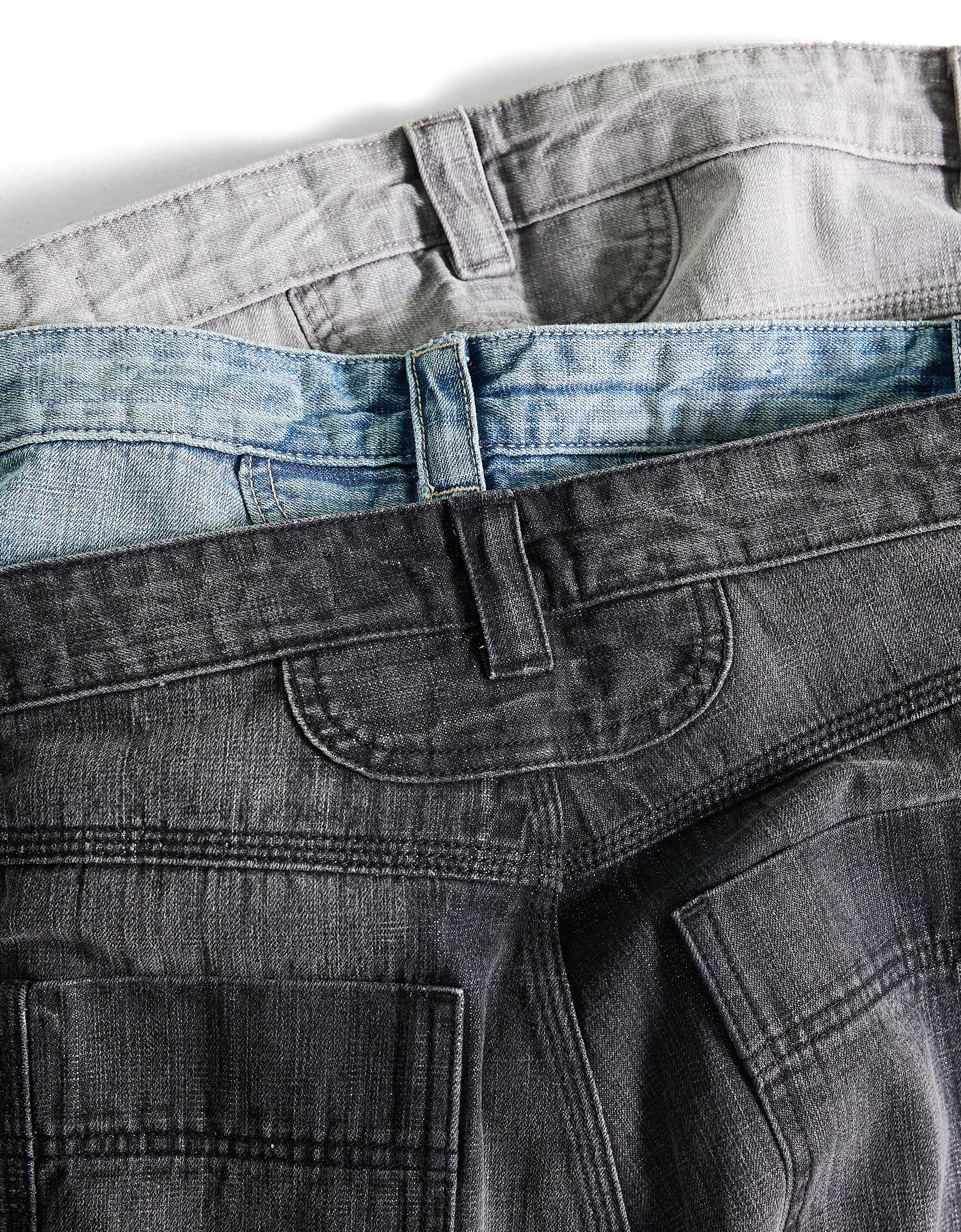Straight-fit flared jeans — Grey