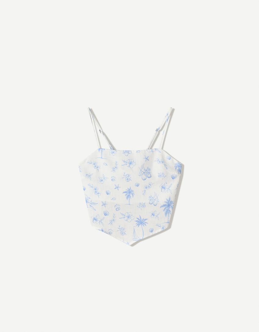 Bandeau-Top mit Trägern-Kombiniert-3