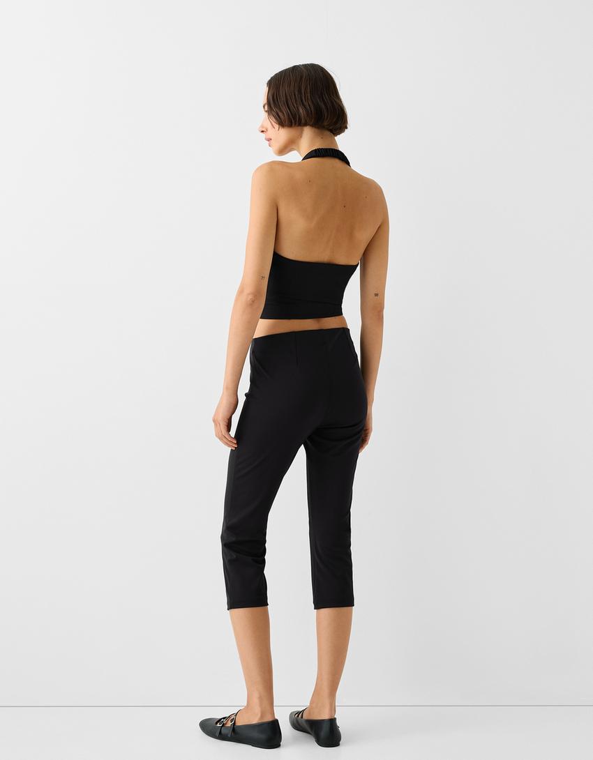 جاكيت فيست هالتر رسمي بطبعة مربعات-أسود-1