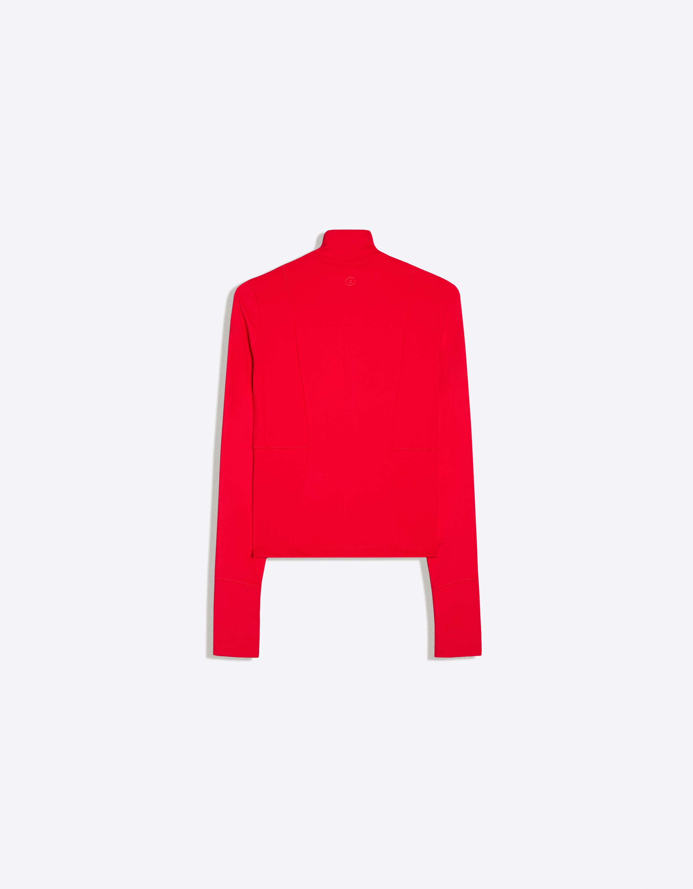 Technical fabric zip-up jacket Breathable & Quick Dry — Red