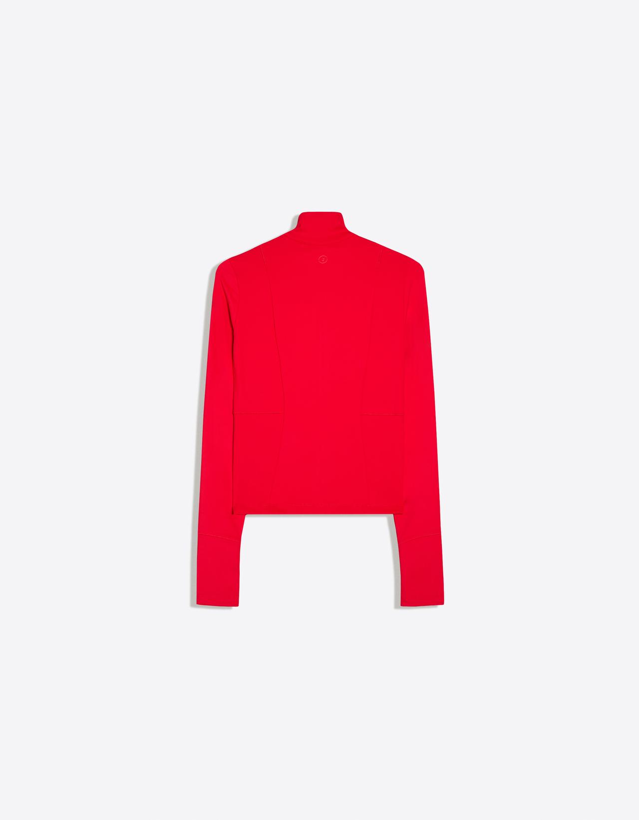 Technical fabric zip-up jacket – Breathable & Quick Dry — Red