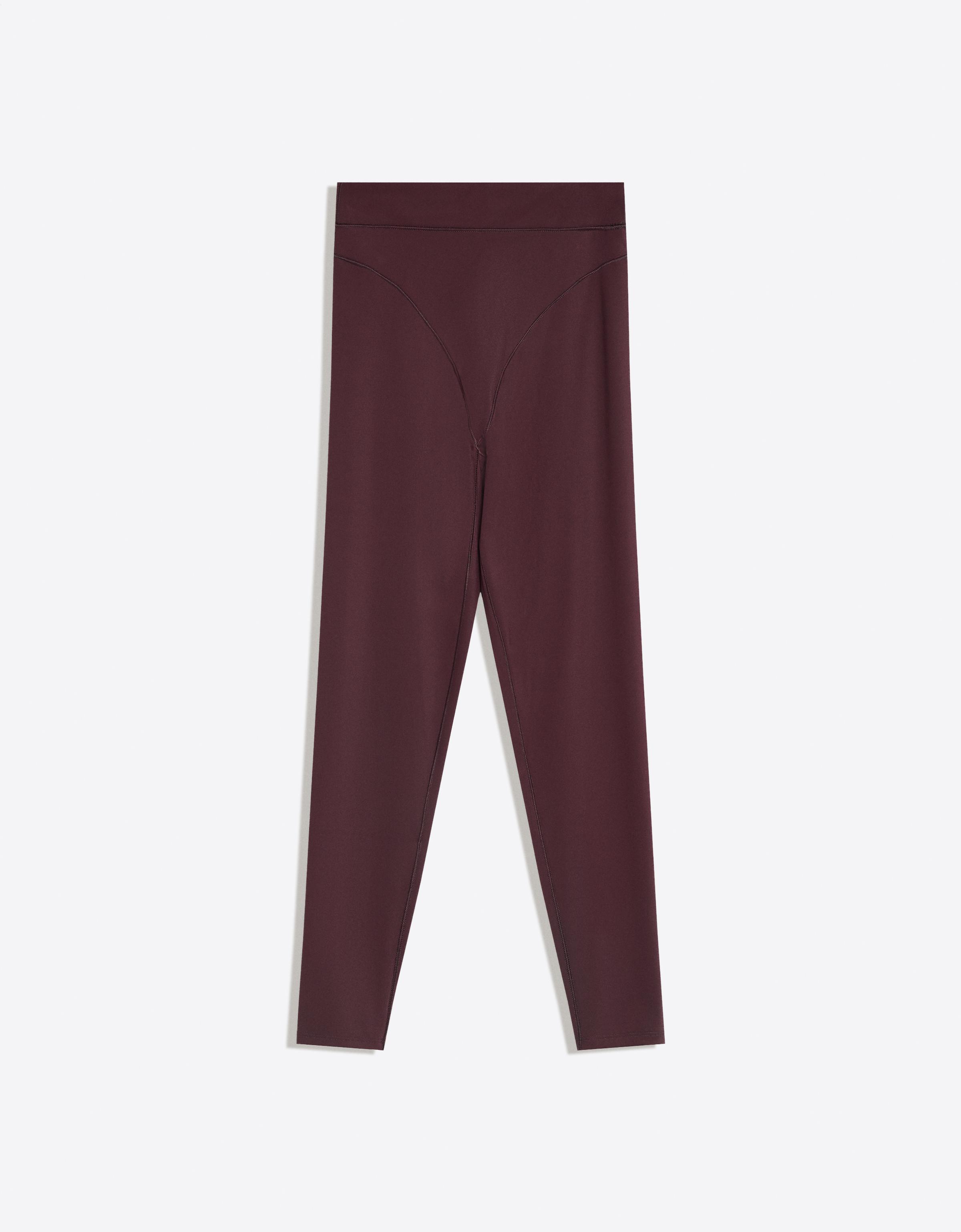 Bershka Legginsy, Tkanina Techniczna, Oddychające I Szybkoschnące Kobieta Fioletowy