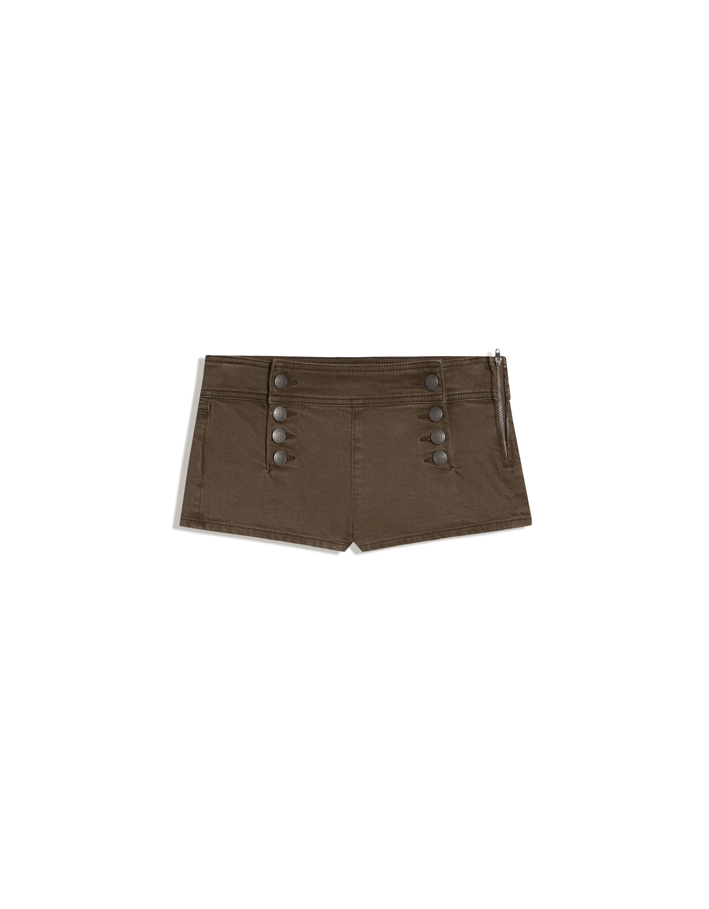 Mini button shorts