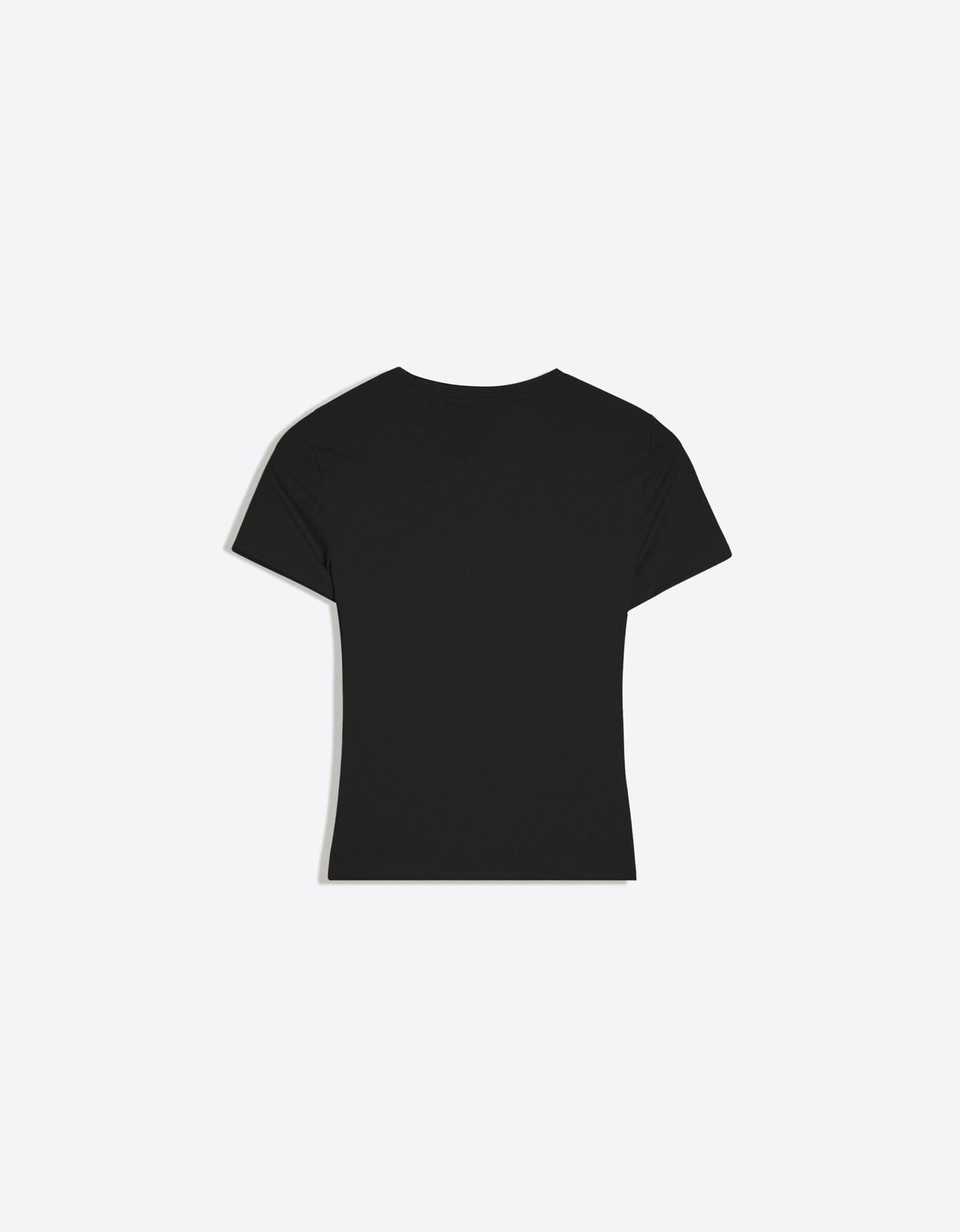 Short sleeve technical fabric breathable & quick-dry T-shirt — Black