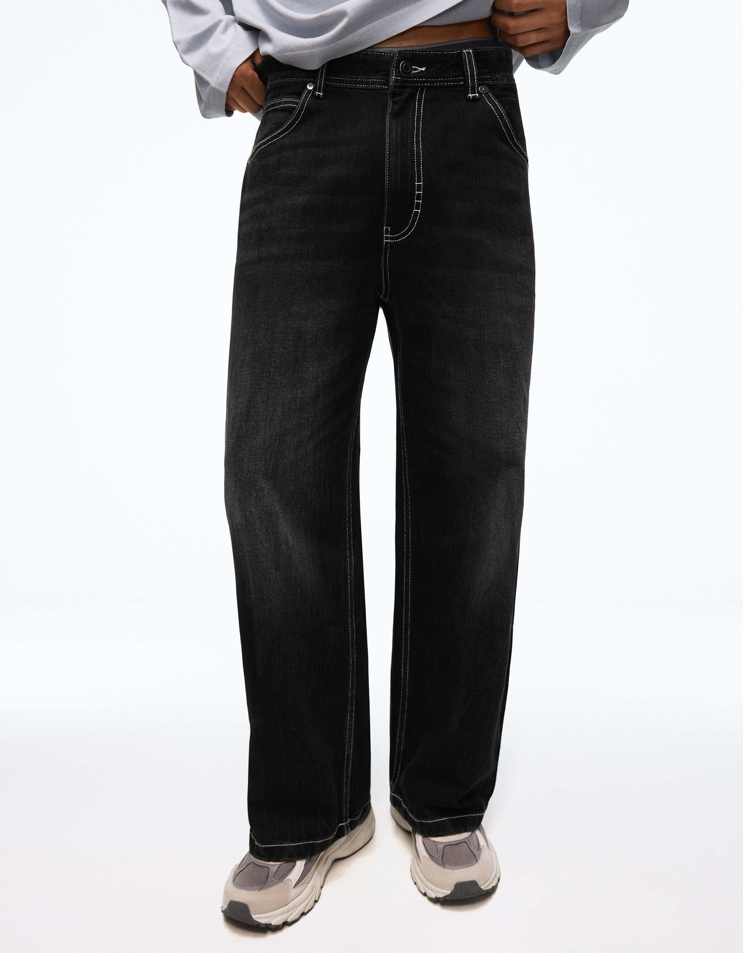 Bershka Baggy fit skater jean görsel 7