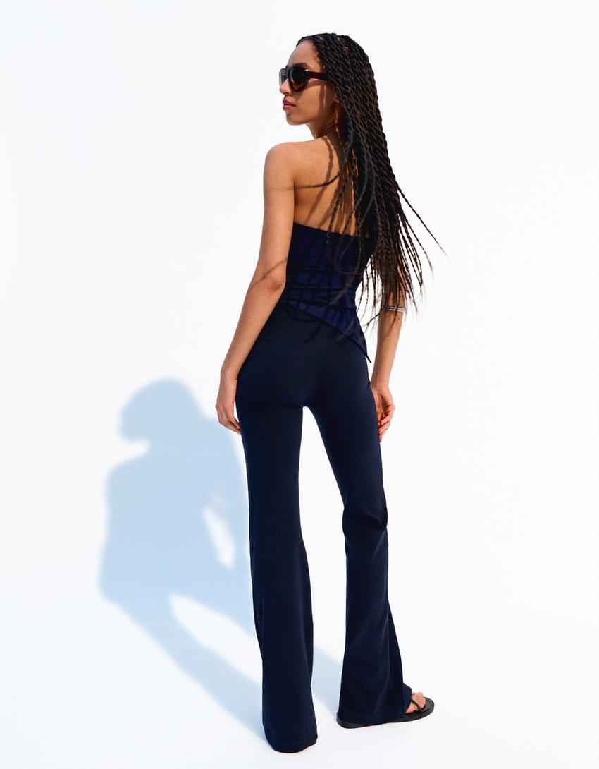 Pantalón flare-Marino-2