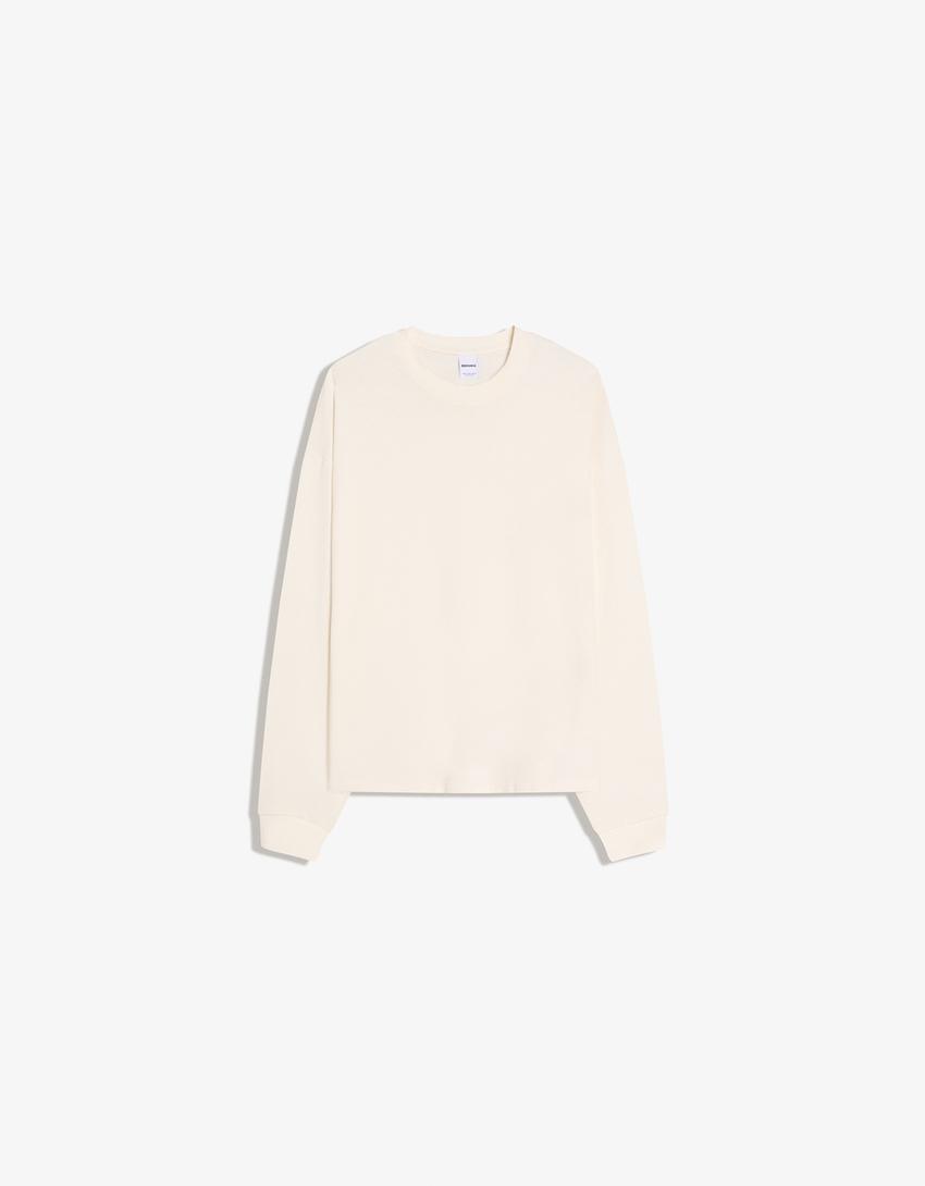 Long sleeve T-shirt-Off white