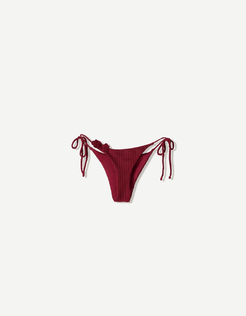 Braguita bikini crochet-Granate-0