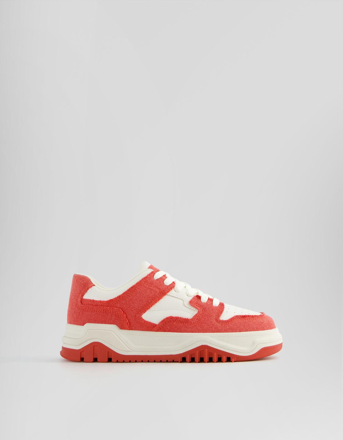 حذاء رياضي رجالي دنيم بلون متباين