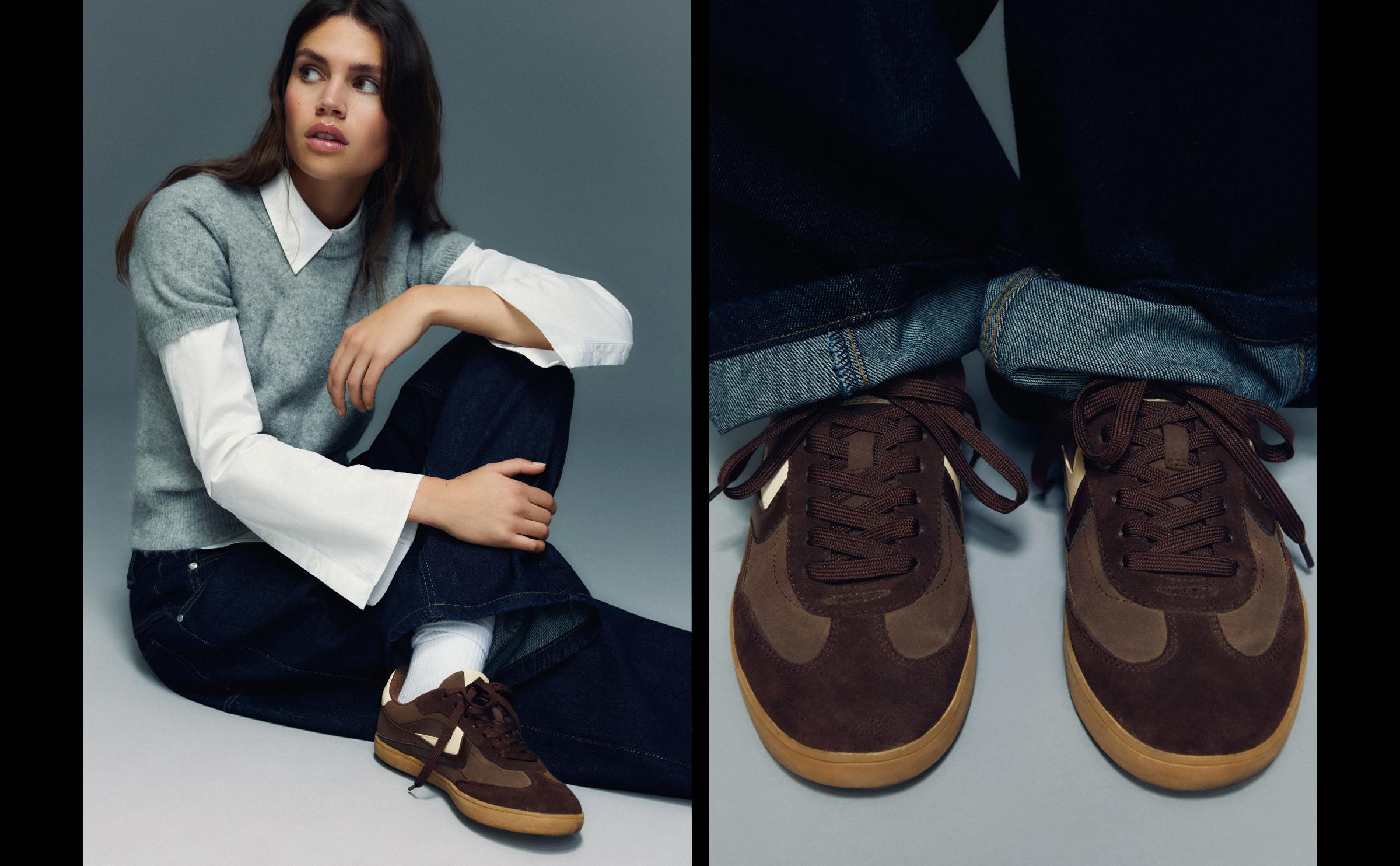Retro trainers — Brown