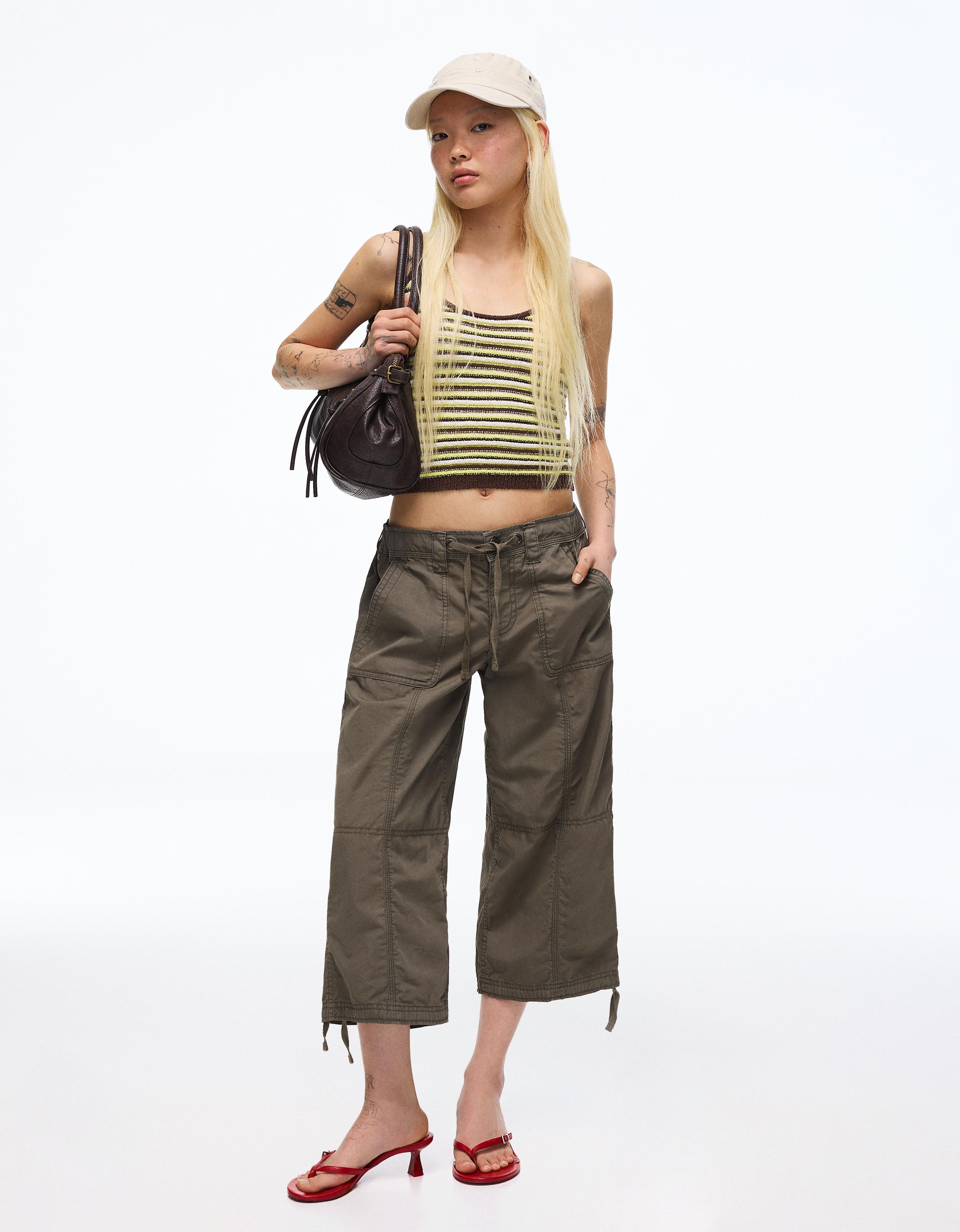 Capris — Khaki