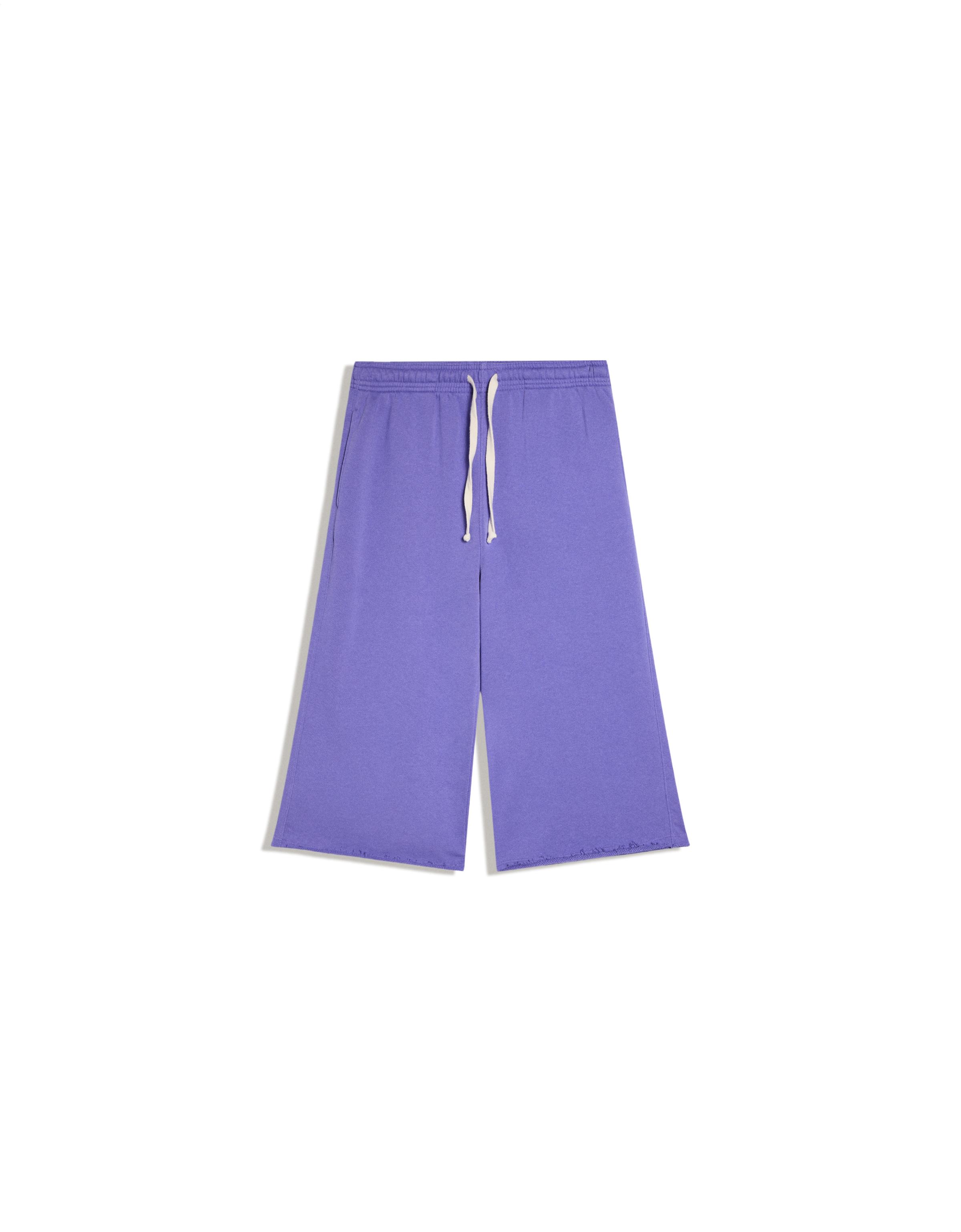 Long jersey Bermuda shorts — NATURAL