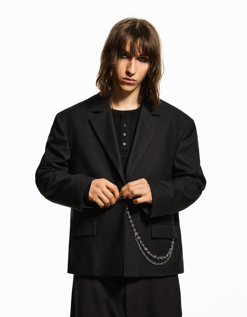 Blazer tailoring chaîne - Homme | Bershka
