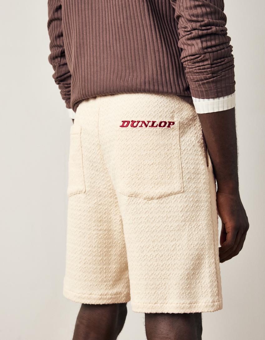 Bermuda regular fit DUNLOP-Écru