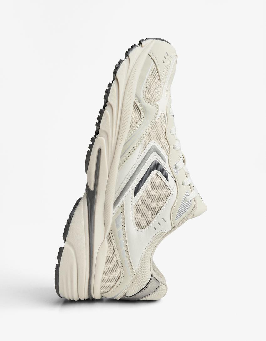 Sneakers i flere dele-Grå