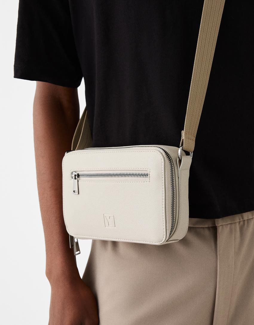 Bolso crossbody cremallera-Piedra-3