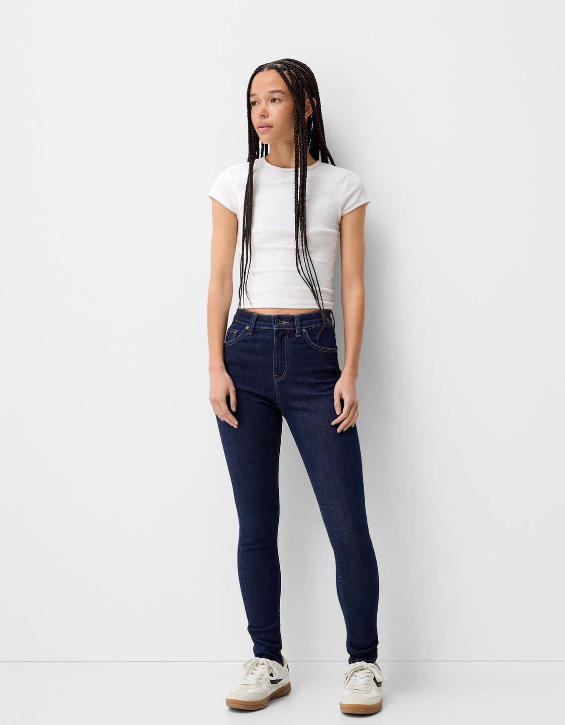 Super high waist skinny jeans