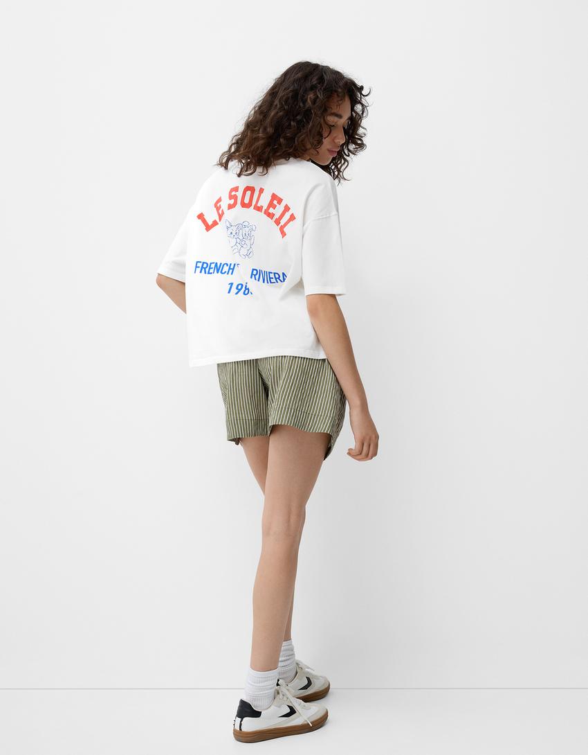 تيشرت بأكمام قصيرة وطبعة-أبيض-1