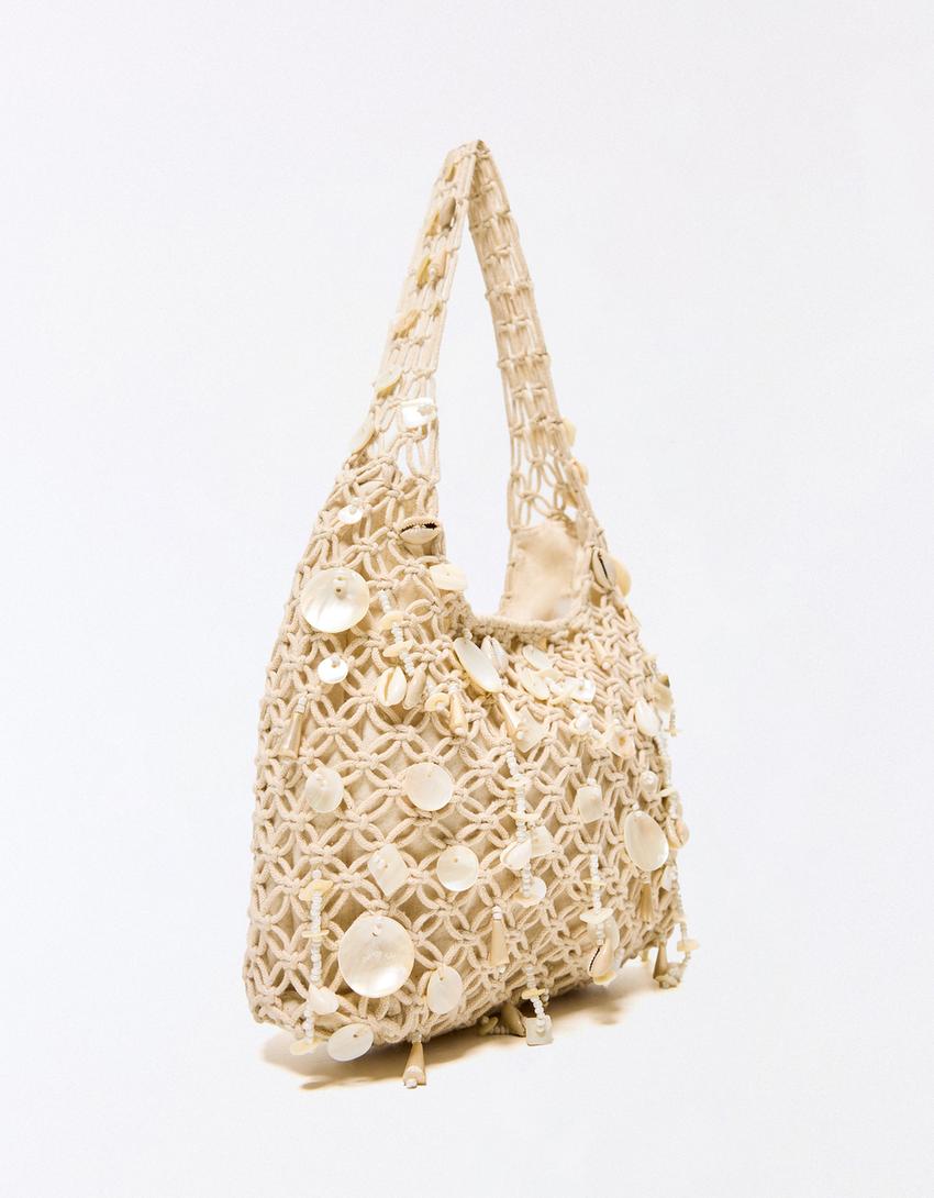 Bolso saca conchas-Arena