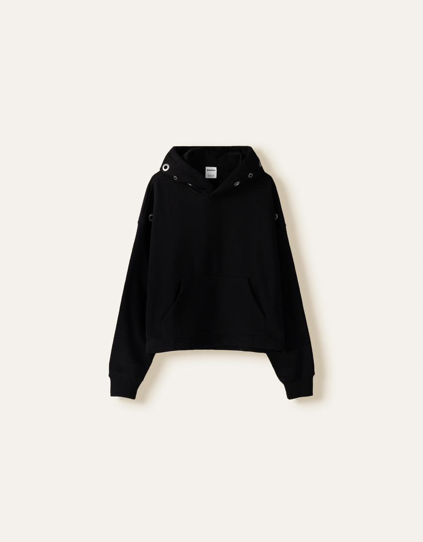 Sweat crop-Noir-4