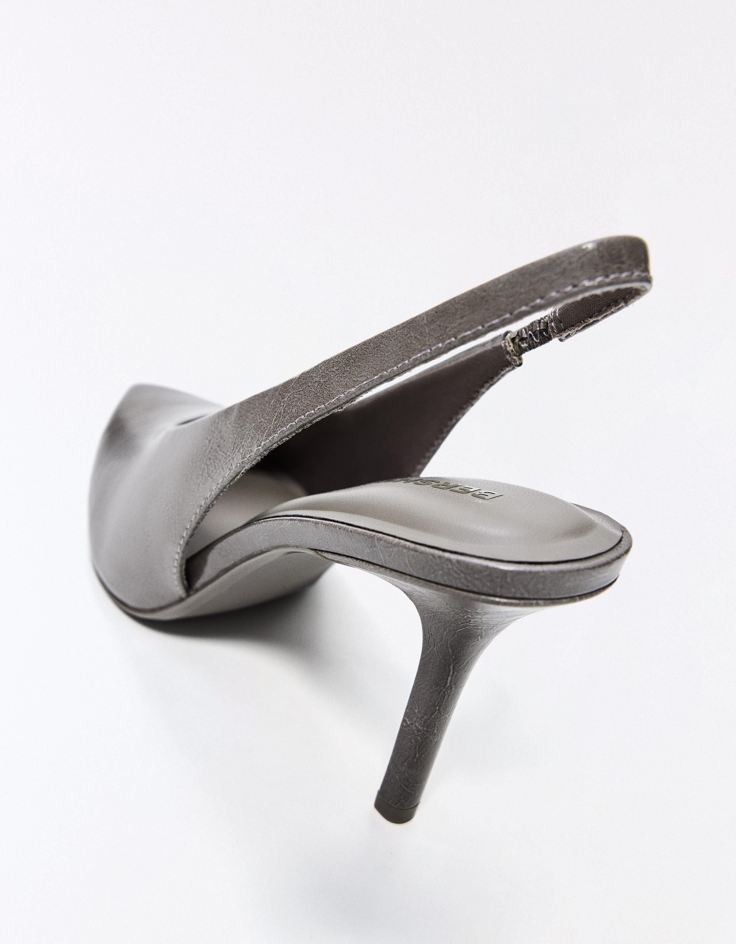 Slingback high-heel shoes