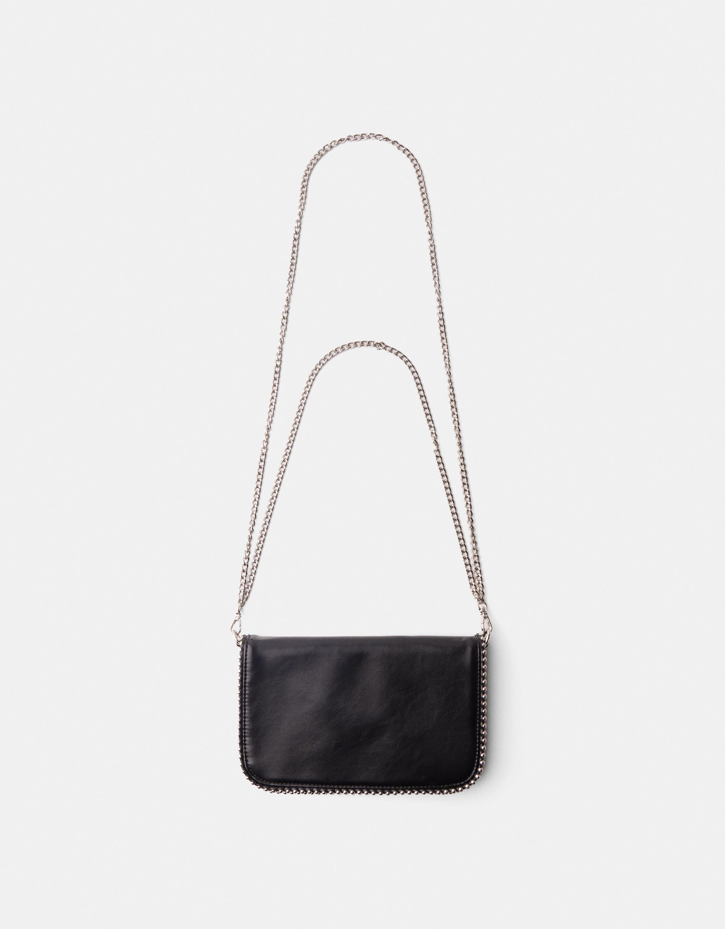Bershka Multiway-Umhängetasche Aus Kunstleder Damen Schwarz