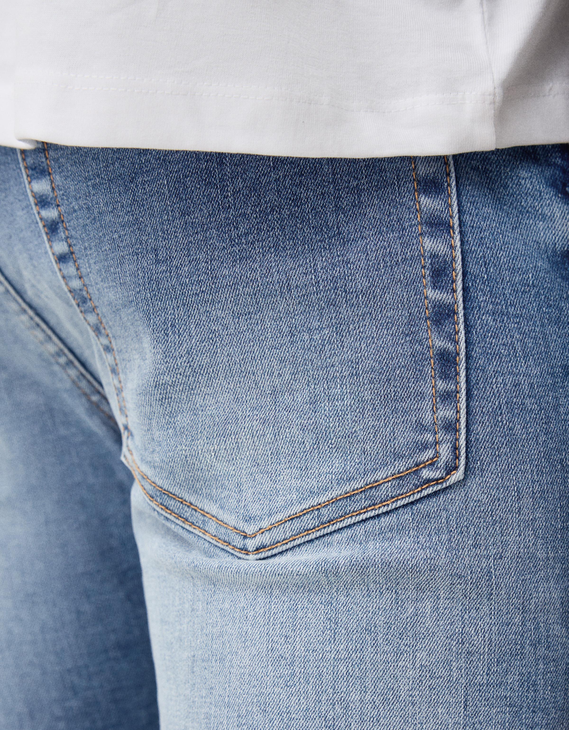 Jeans Bershka Femme Super Skinny - Pantalon Femme Occasion Très Bon état