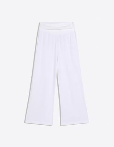 Turn-up waist trousers — White 5