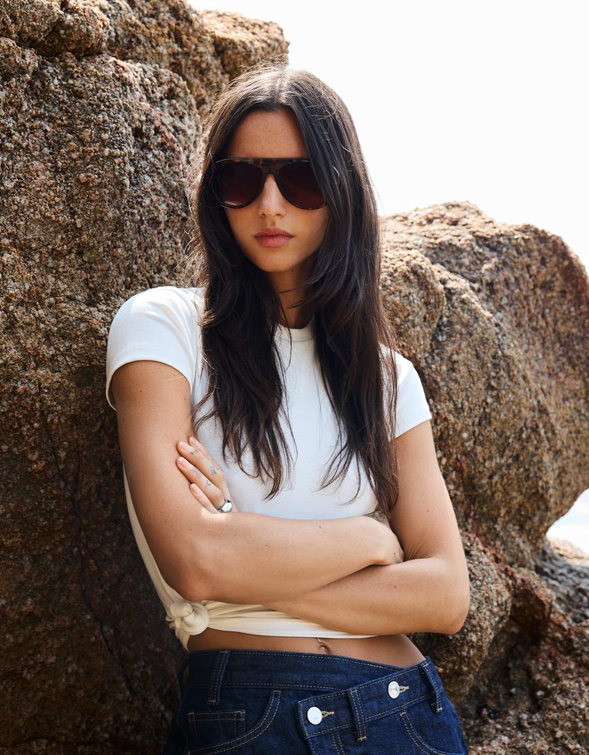 Resin sunglasses-Brown-0