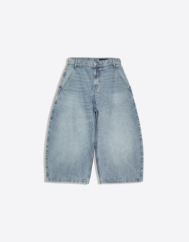 Slouchy denim jorts — Light blue 5