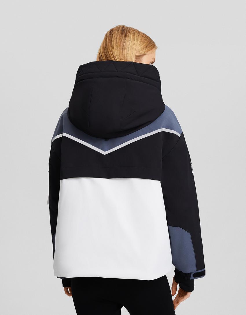 Blusão técnico capuz Ski Collection-Preto-2