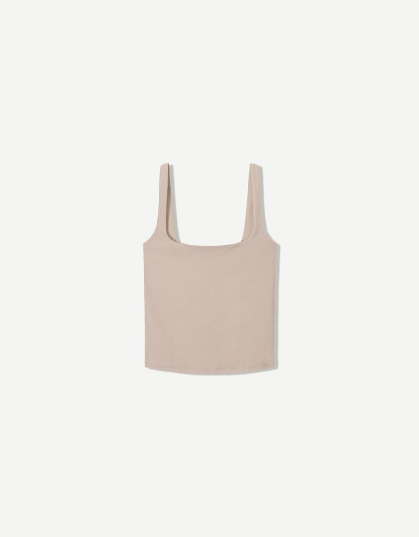 Strappy top-Sand-1