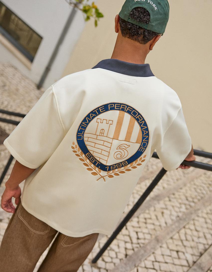 Emanuel Pris T-shirt avorio a maniche corte ETS3169R main image 1