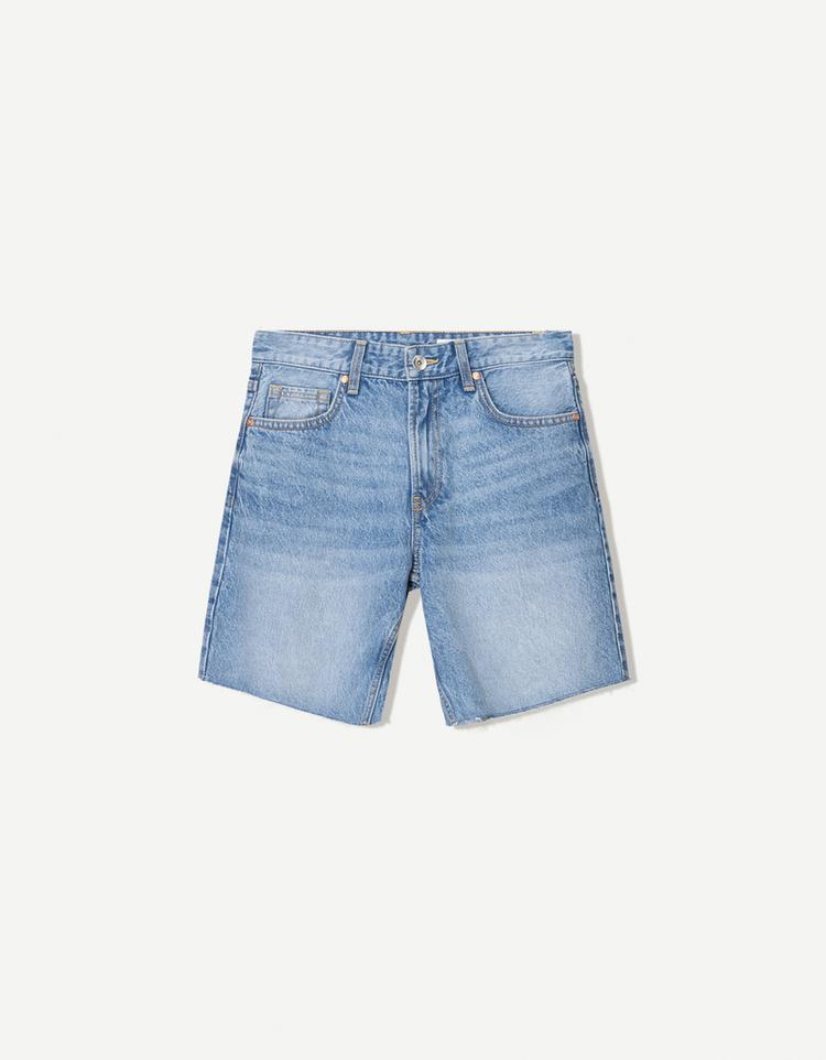 Denim bermuda şort