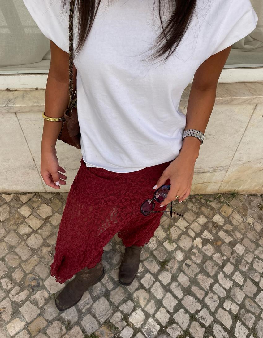 Saia midi renda-Bordeaux-2