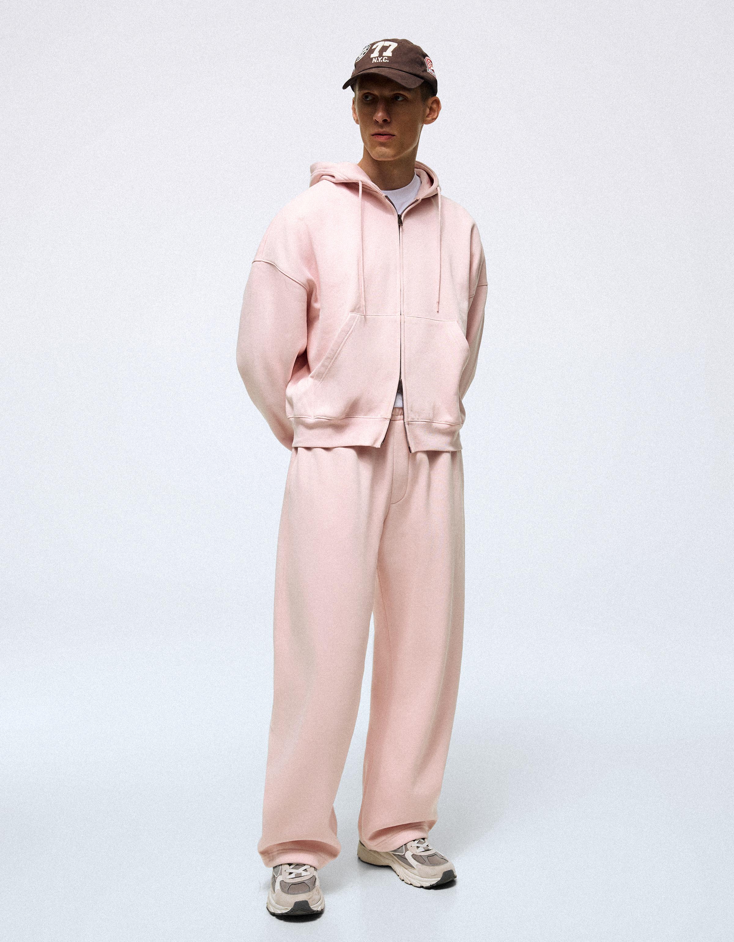 Zip-up hoodie — Pink