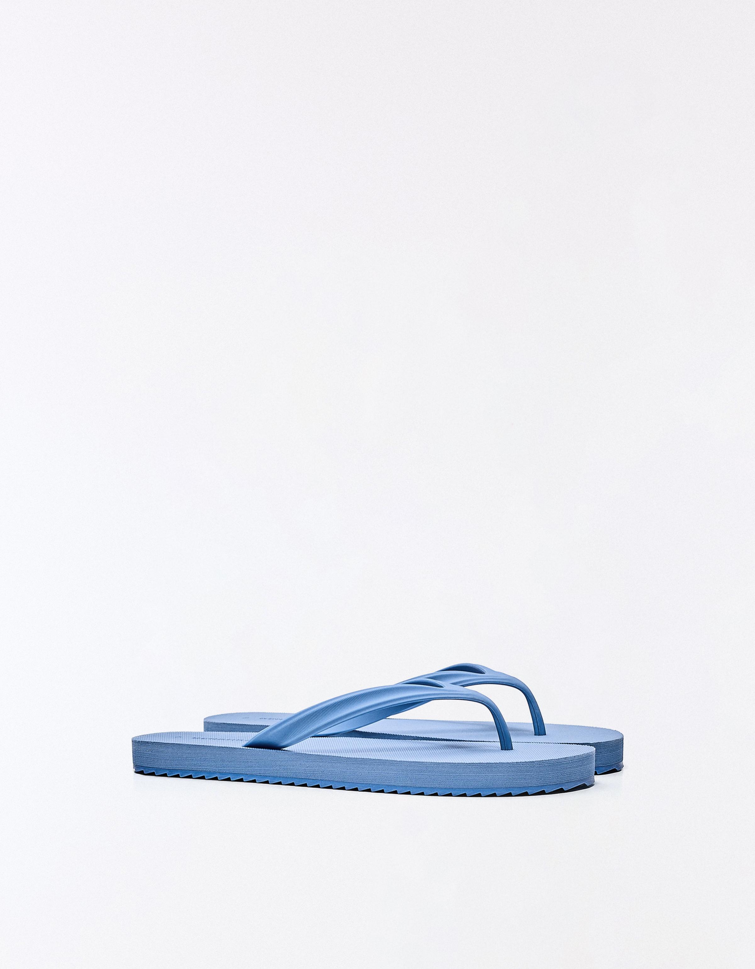 BASIC THONG SANDALS — BLUE