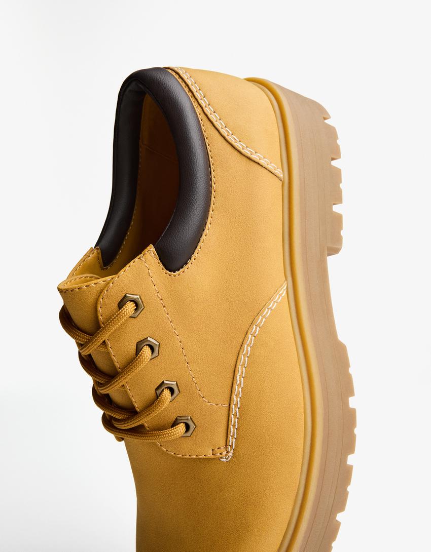 Shoes with quilted detail-SAND