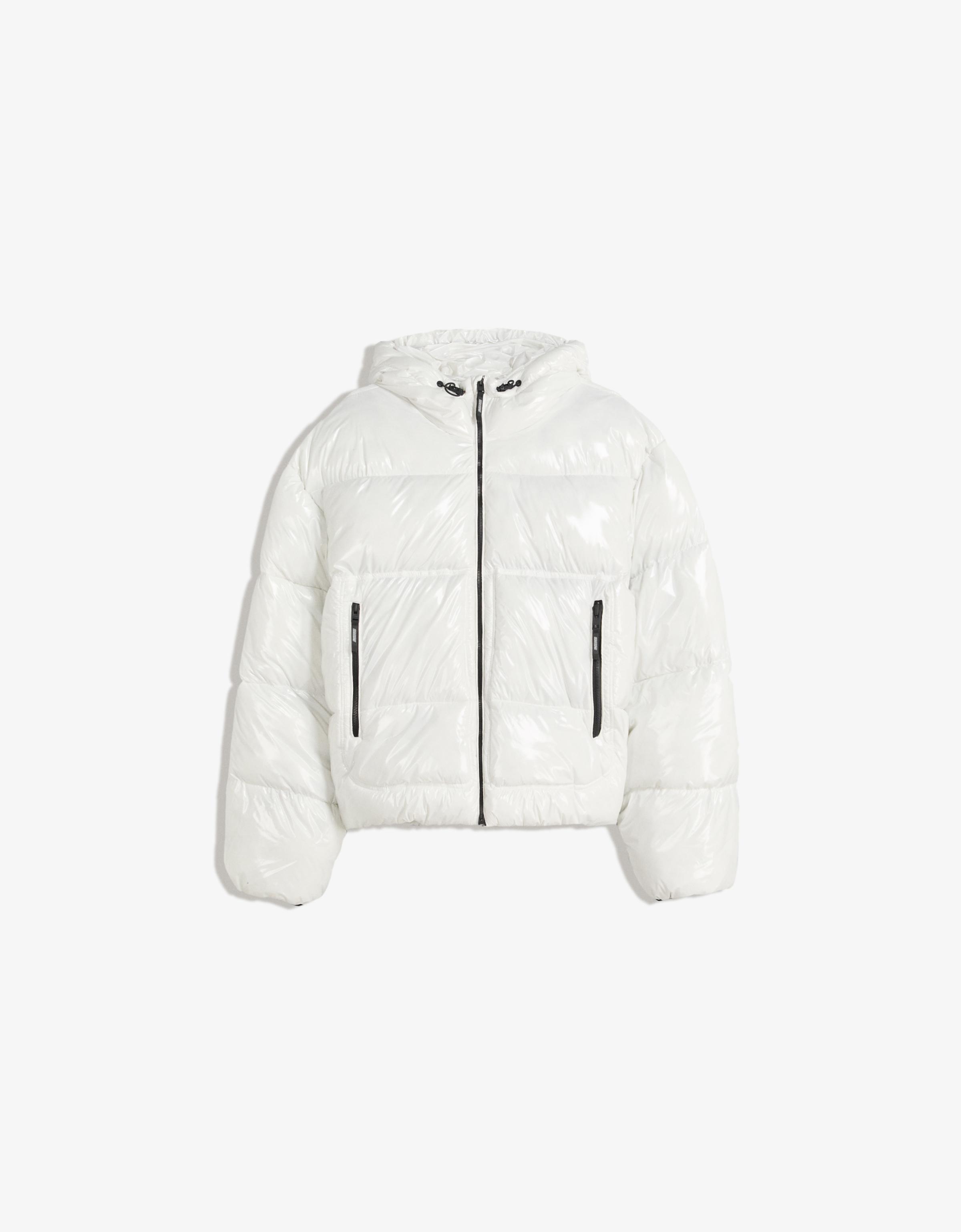 Bershka Kapüşonlu şişme mont
