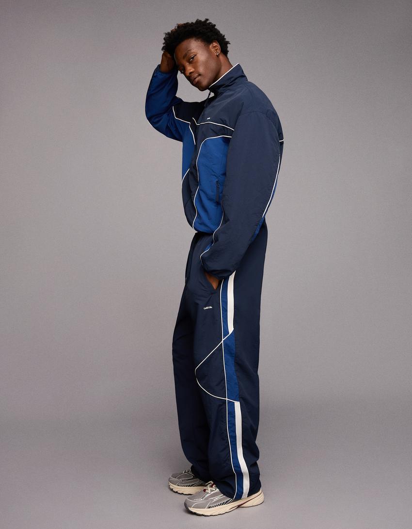 Pantalon technique super baggy fit-Marine-3