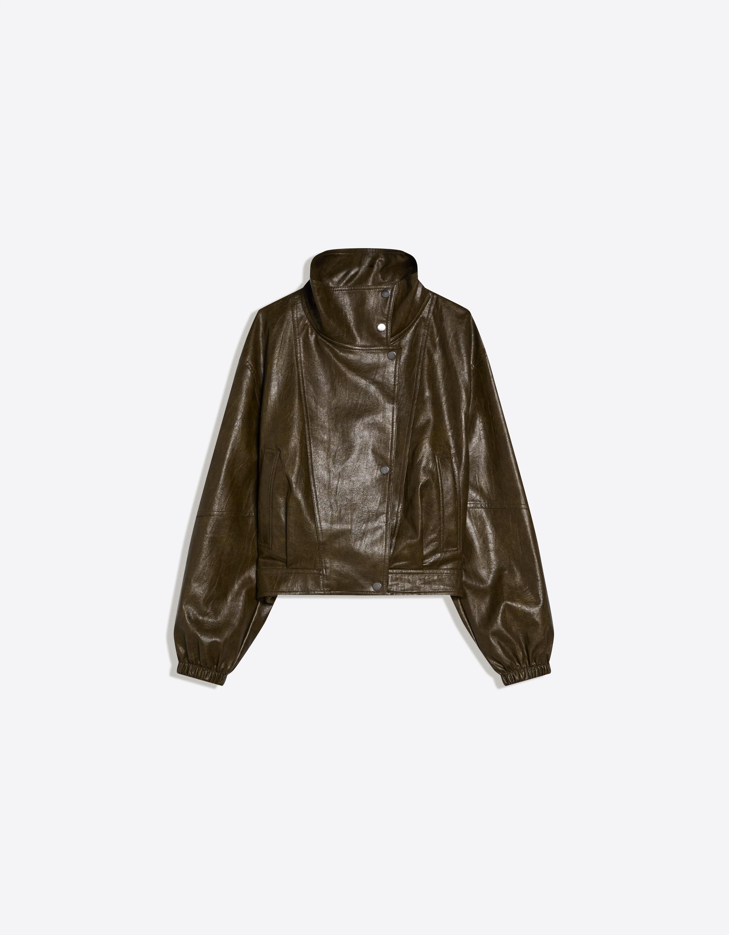 Faux leather jacket