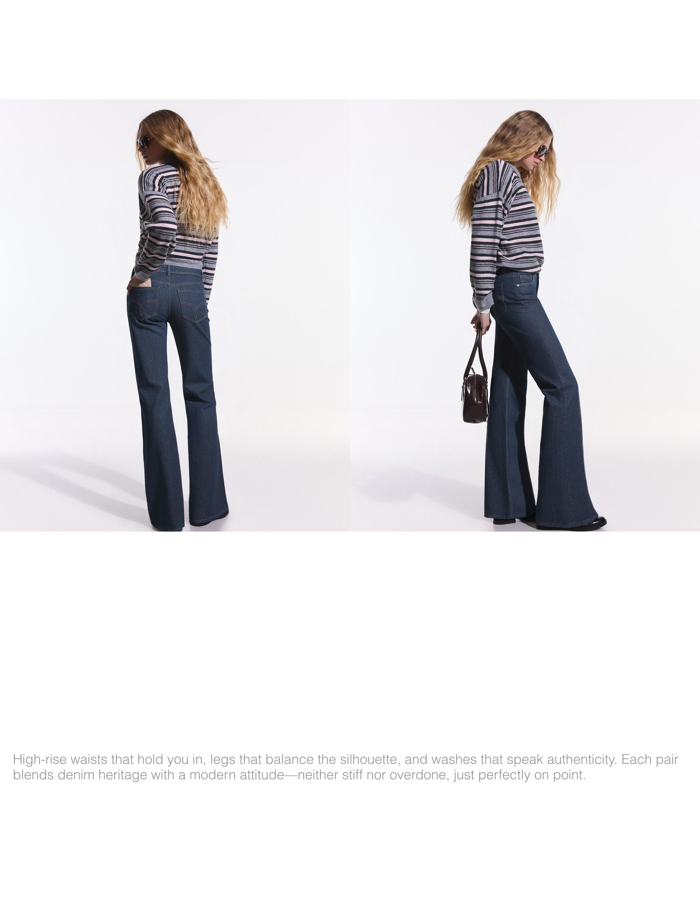 Düşük bel bootcut jean - Görsel 113