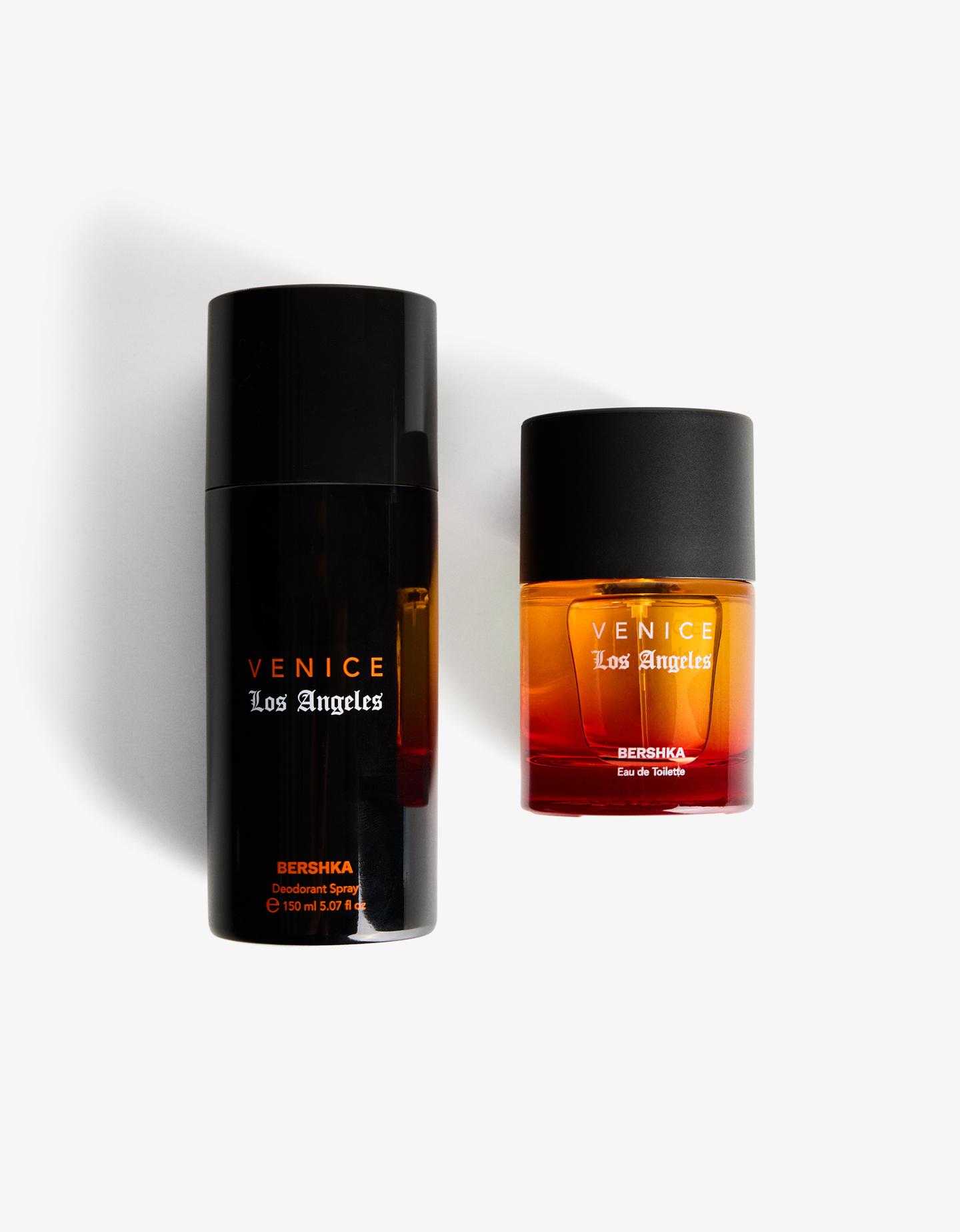 Bershka woda toaletowa venice l.a. 50 ml i dezodorant 150 ml. czarny