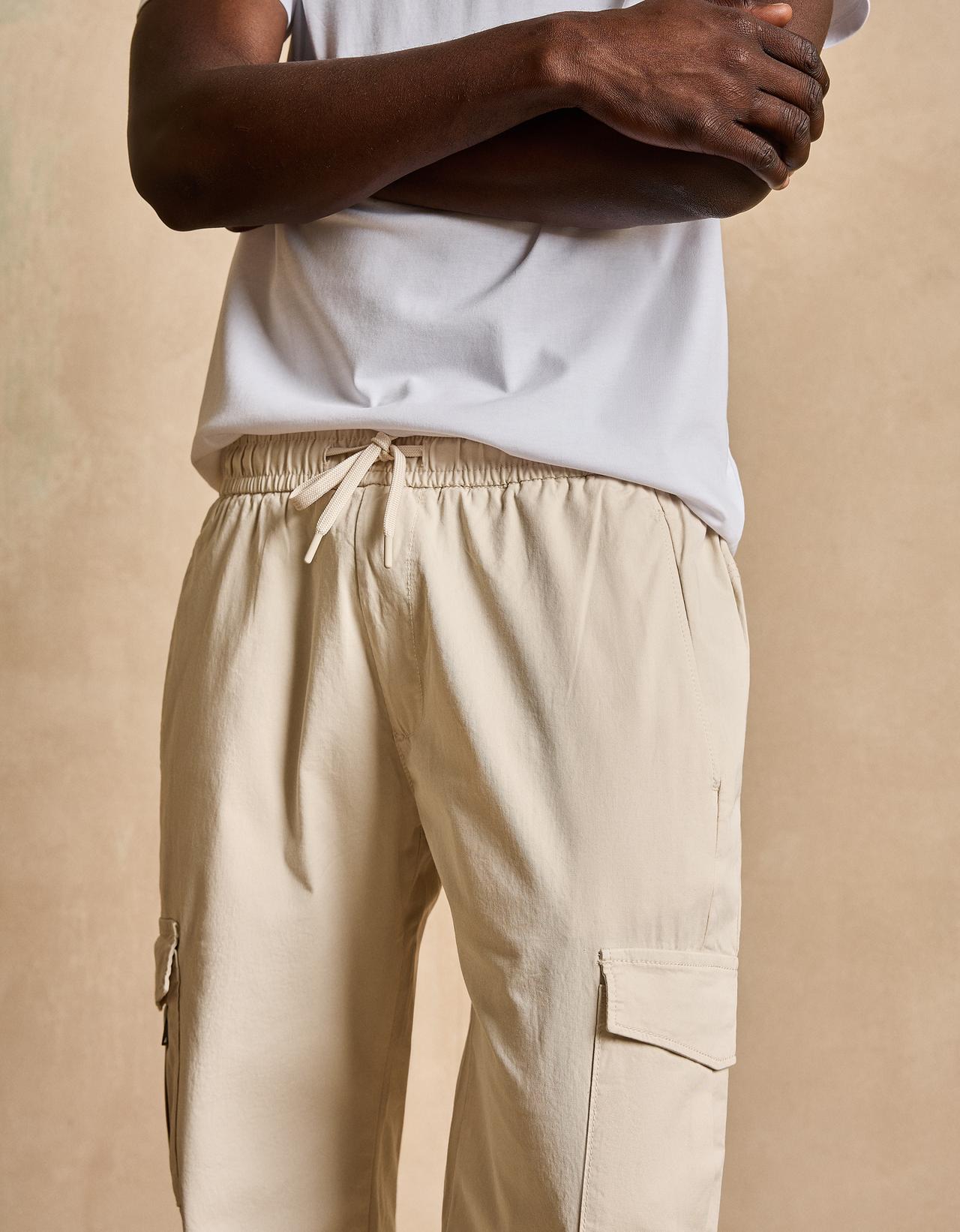 Cargo joggers — Sand