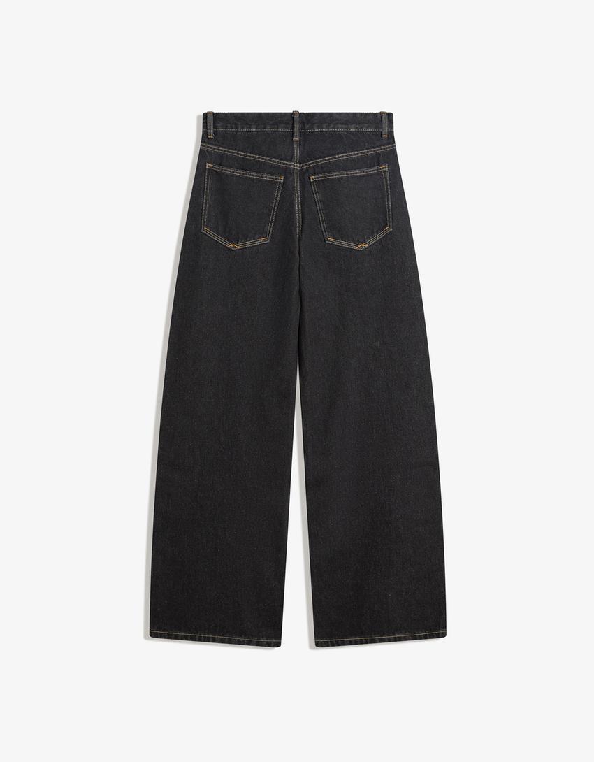 Jeans boyfriend-Cinzento-escuro-1